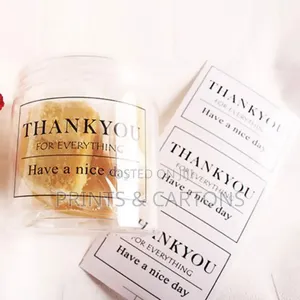 White Ink Printed Transparent Stickers