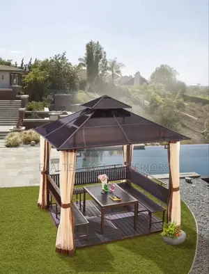 A Unique Quality Imported Outdoor Tent With A Metal Roof