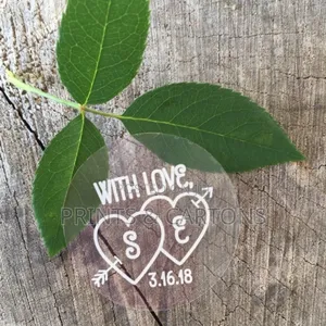 Branded White Ink Stickers