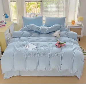 Skye Blue Cotton Bedsheets