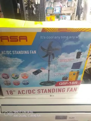 Qasa 18 Inches A.C D.C Solar Standing Fan