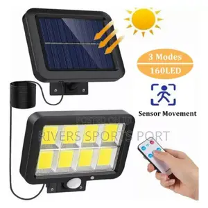 160 COB Leds Solar Lights With Motion Sensor and Solar Panel