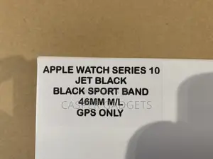 Apple Watch Series 10 Jet Black Sport Band 46mm GPS Only