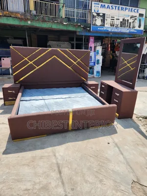 5ft Tall Upholstery 6by6 Bed Set.