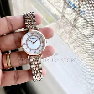 Emporio Armani Quality Luxury Ladies Chain Wristwatch