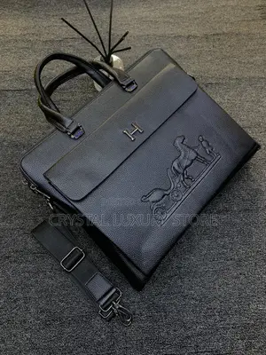 Hermes Quality Luxury Men Chain Laptop Bag