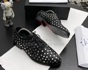 Prada Milano Quality Luxury Men Genuine Leather Shoes