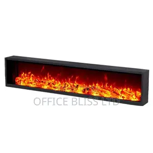 None _Inbuild Tv Stand Led Fireplace - 2 Metre