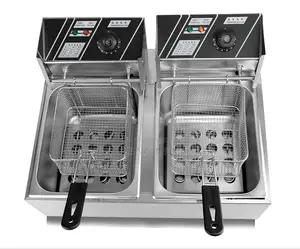 Table Top Electric Deep Fryer (16L)Kitchen Double Deep Fryer