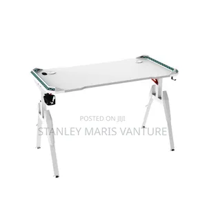 White Ergonomic Gaming Desk