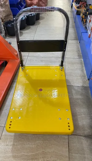 300kg Hand Trolley Folding Push Cart Yellow Black