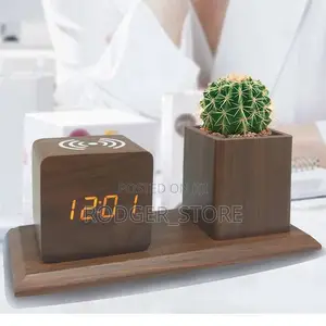 Quality Wooden Digital Desk Pen Organizer