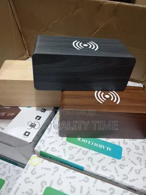 Coperate Gift-Wireless Charging Wooden Clock