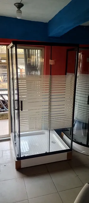 100 by 100 Shower Cubicle Square Black Frame