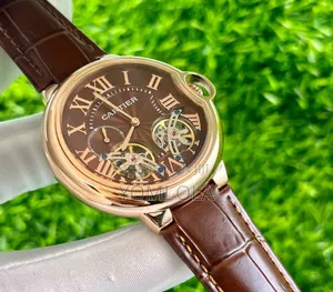 Cartier Automatic Chocolate Dial Wristwatch