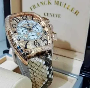 Franck Muller Chronograph Gold Dial Watch