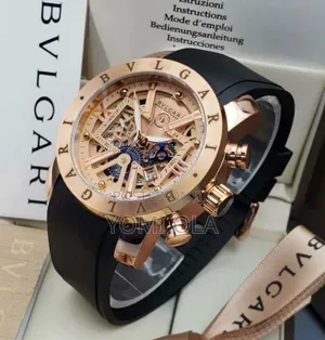 Bvlgari Chronograph Gold Dial Watch
