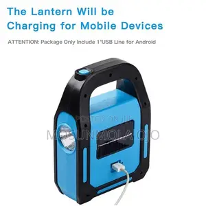 LED Camping Solar USB Rechargeable IPX4 Waterproof Light