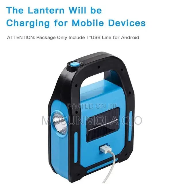 LED Camping Solar USB Rechargeable IPX4 Waterproof Light