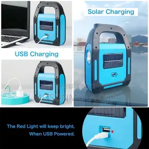 LED Camping Solar USB Rechargeable IPX4 Waterproof Light