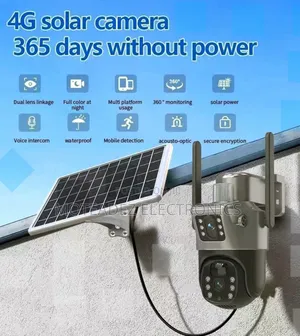 Solar Powered 360° 4g Dual Lens Outdoor CCTV Security Camera