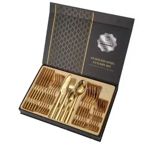 24-Piece Gold Cutlery Set