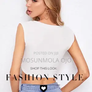 Sleeveless v-Neck Cropped Tank Top