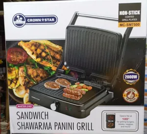 Master Chef 2000w Sandwich, Shawarma, Pannini, Grill Maker