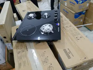 Easy-to-Clean Polystar 3+1 Electric Gas Hob