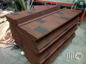 Black, Red And Brown Shingle Stone Coated Roofing Sheet In Lagos Nig.