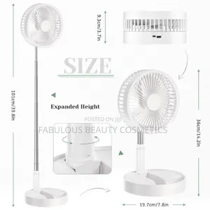 Desk And Floor Fan Rechargeable Battery Operated.