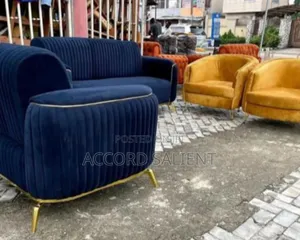 Unique Set of Designer Fabric Sofa