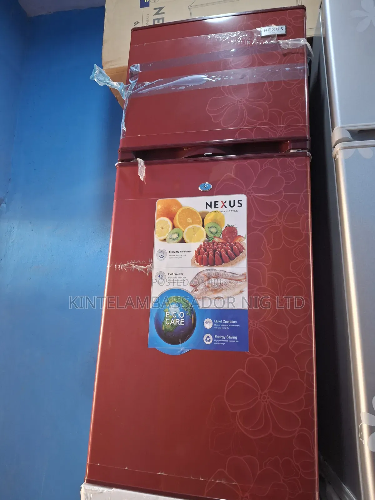 Nexus Double Door Fridge. - NS235 --190l