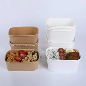750ml Rectangular Kraft Paper Bowl- 300pcs