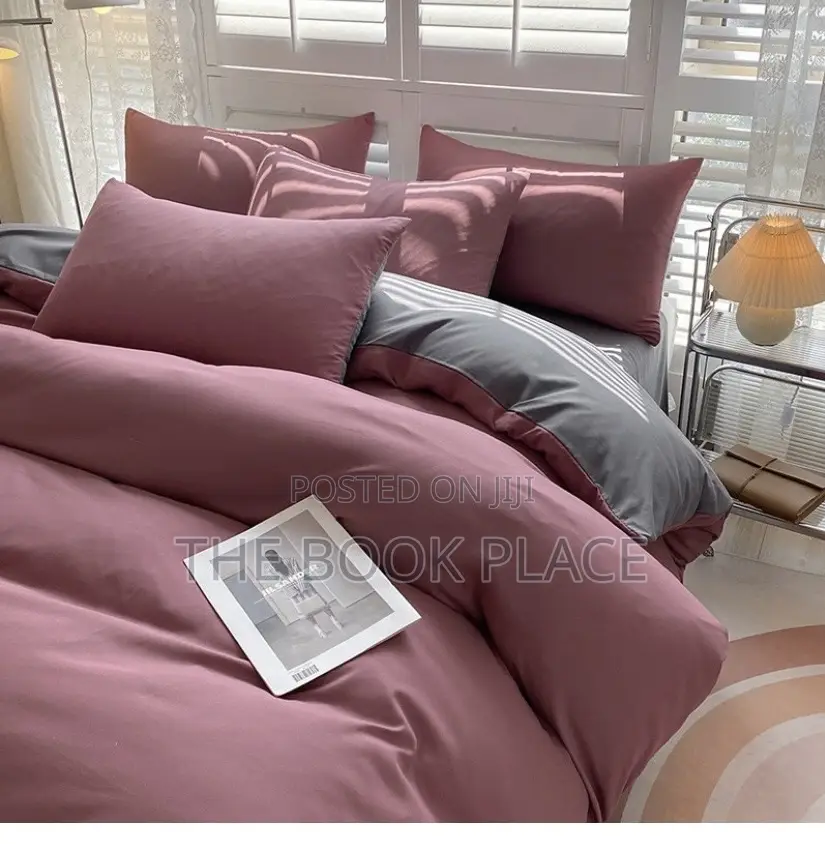 Plain Pure Cotton Bedding Set
