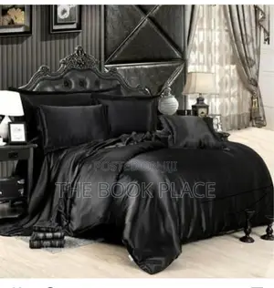 Black Silky Bedding Set