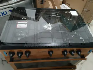 Eco-Friendly Maxi 5 Burner Gas Cooker Wood Finishing