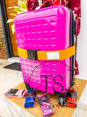 Luggage Belt With Combination Lock And Name Tag