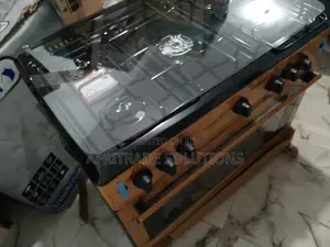 Customer - Choice 5 Burner Gas Cooker Wood Finshing