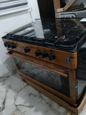Chart - Topping Maxi 5 Burner Gas Cooker Wood Finishing