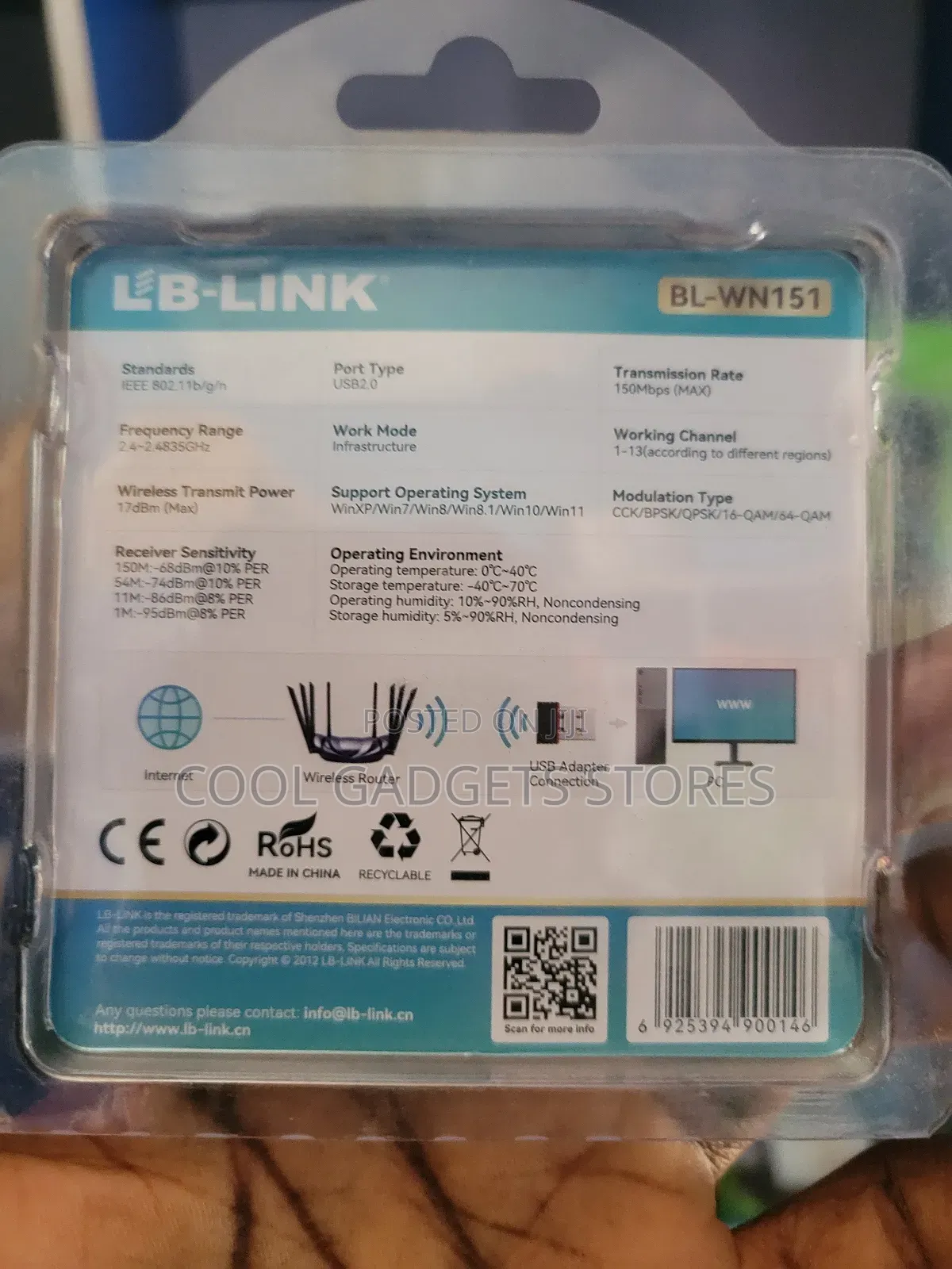 Lb-Link Wireless Usb Adapter for Computers Without Wifi