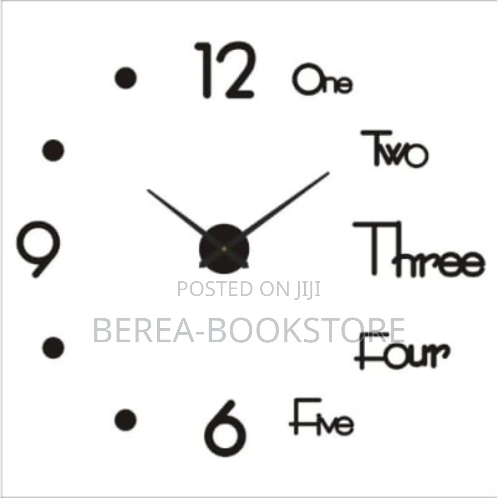 3D Wall Clock 40cm