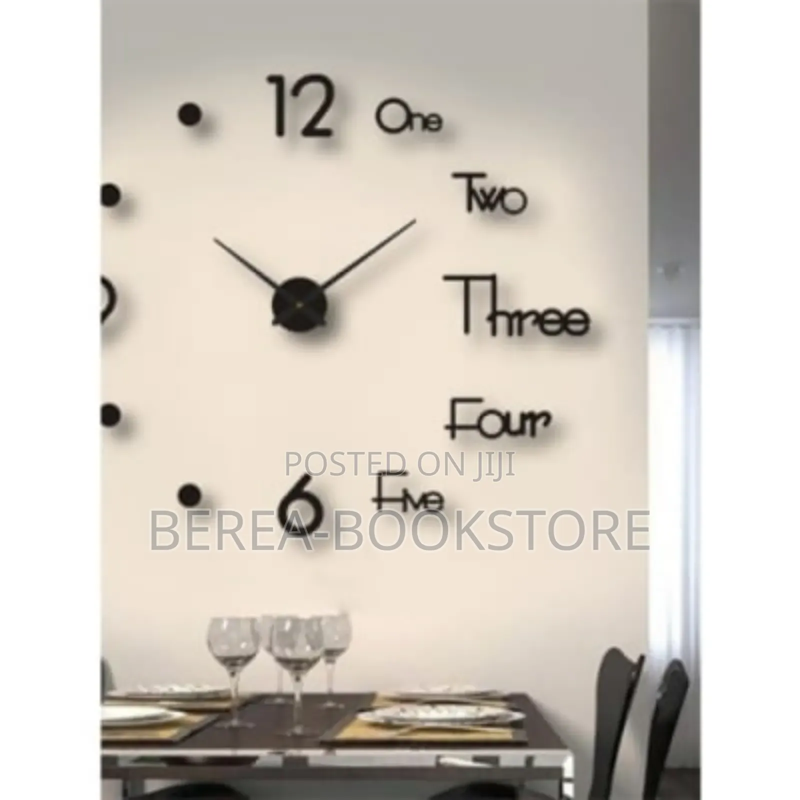 3D Wall Clock 40cm