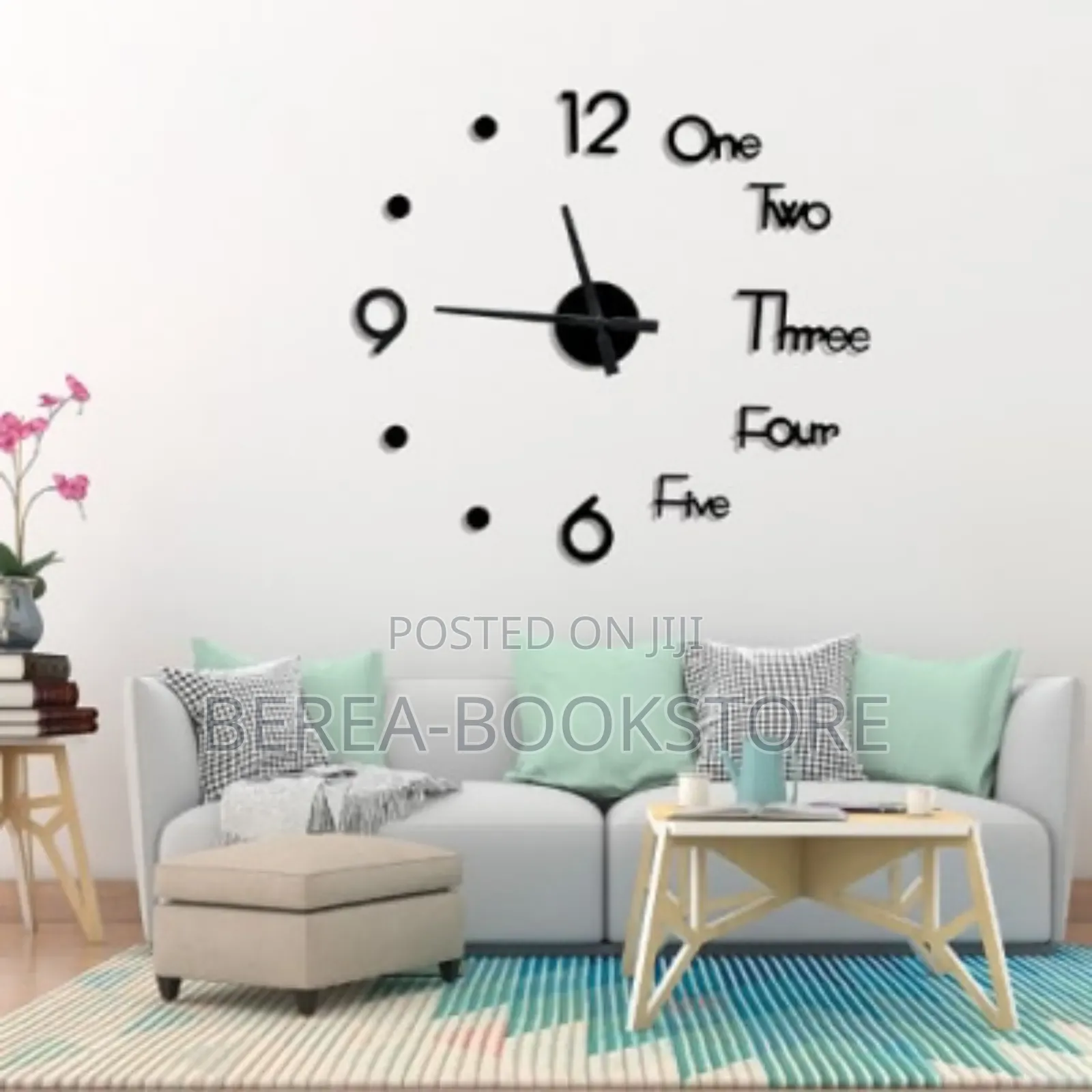3D Wall Clock 40cm
