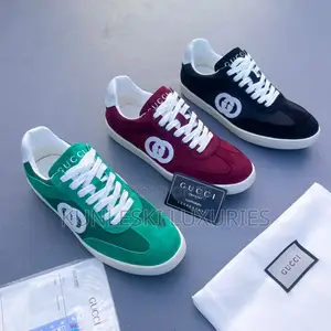 New Gucci_g74 Logo Suede Low-Top Sneakers Collections