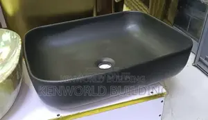 Rectanglar Shaped Black Wash Hand Basin