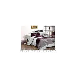 Quality Wine Colour Duvet,Bedsheet With 4 Pillow Cases