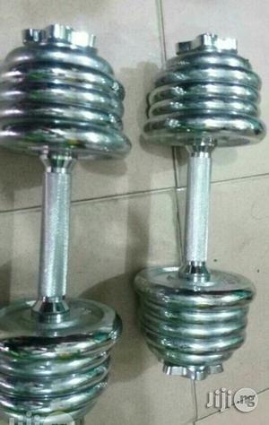 30kg Dumbbells Chrome