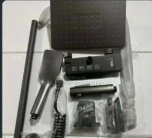 Five Button Grey Shower Set
