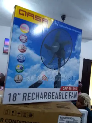 Qasa 18" Rechargeable Fan Battery for Portability QRF-5918hr